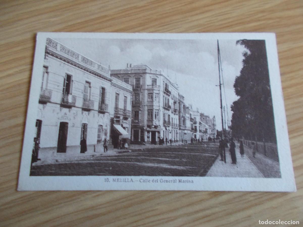 Postales: MELILLA -- CALLE DEL GENERAL MARINA - Foto 1