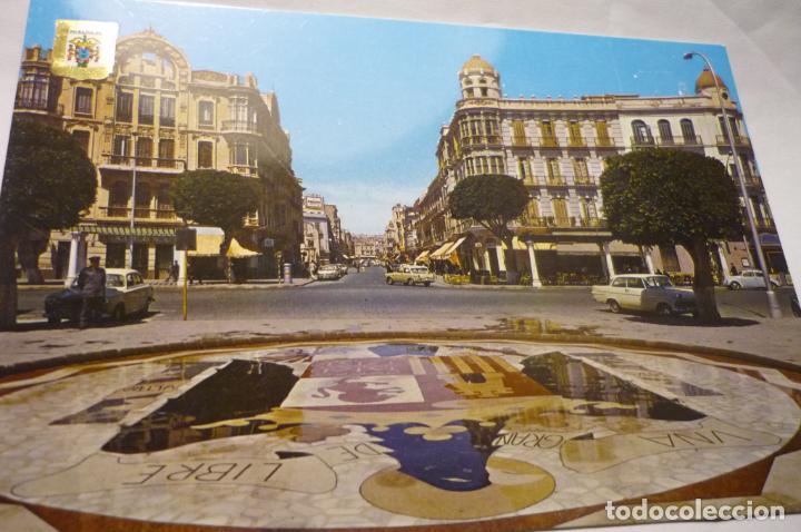 Postales: postal melilla pl.espa&ntilde;a y av generalisimo - Foto 1