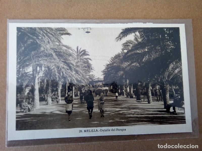 Postales: MELILLA , POSTAL ANTIGUA ANIMADA , BLANCO Y NEGRO - Foto 2