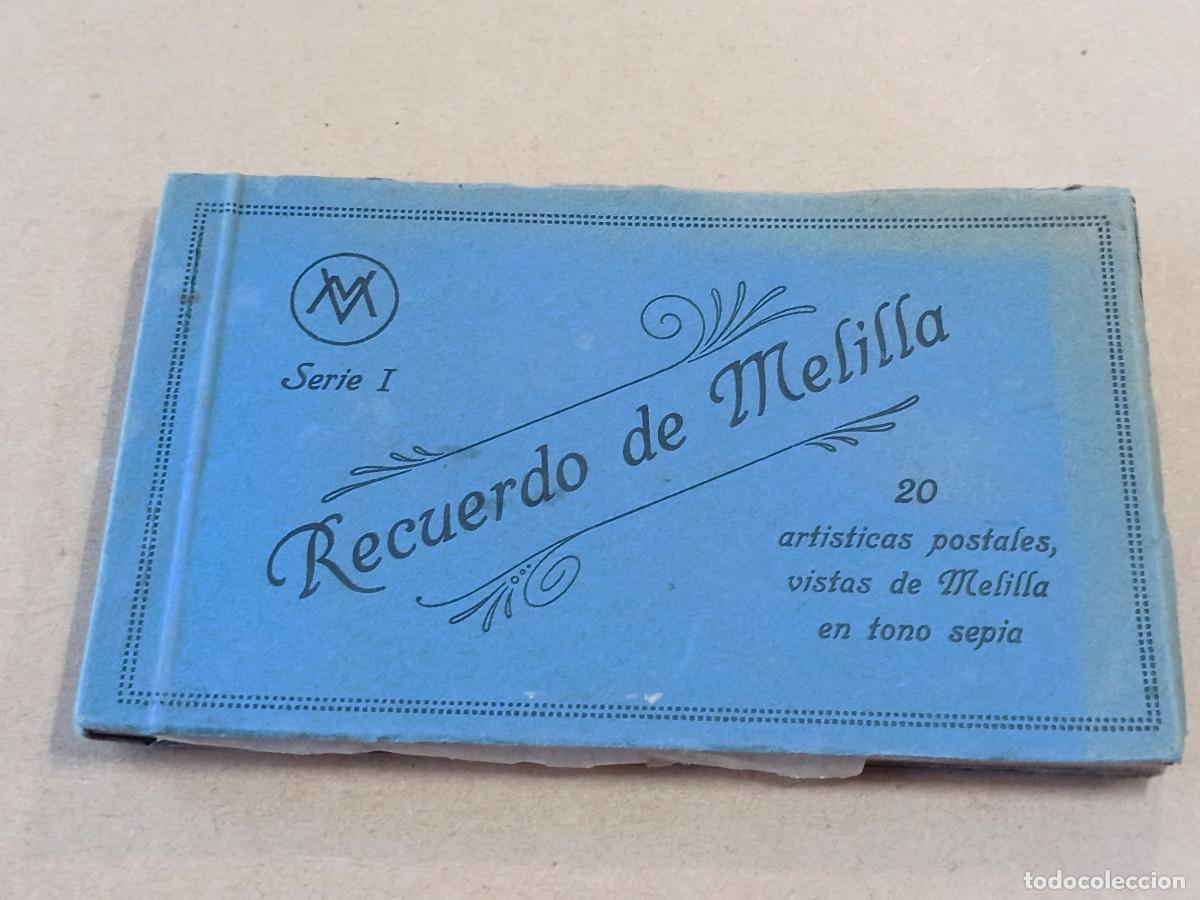 Postales: BLOC DE 20 POSTALES RECUERDO DE MELILLA - Foto 1