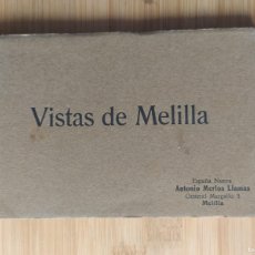 Postales: VISTAS DE MELILLA - ANTONIO MERLOS LLAMAS - BLOC DE POSTALES ANTIGUAS -VER FOTOS-(107.934)