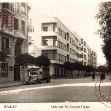 Postales: FOTO POSTAL DE MELILLA, N.5, CALLE DEL TENIENTE CORONEL SEGUI, ED. BOIX HERMANOS ESPAÑA SPAIN ESPAG