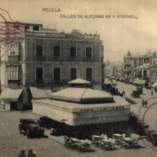 Postales: CLICHE TRES RARE MELILLA CALLES DE ALFONSO XIII Y ODONELL ESPAÑA SPAIN ESPAGNE MAROC MARRUECOS