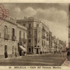Postales: MELILLA CALLE DEL GENERAL MARINA ESPAÑA SPAIN ESPAGNE MAROC MARRUECOS