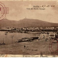 Postales: MELILLA VISTA DEL MUELLE GARUGUI