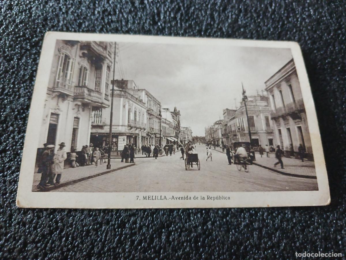 Postales: 7 melilla, avenida de la republica, sin editor - Foto 1