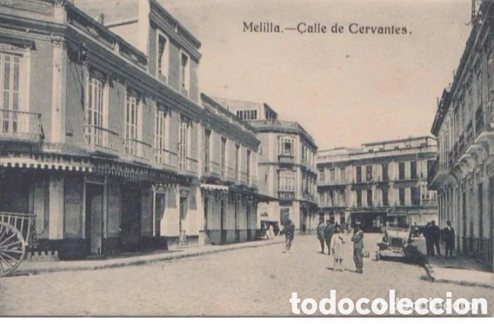 Postales: MELILLA - CALLE DE CERVANTES - EXCLUSIVAS CABRERA - Foto 1