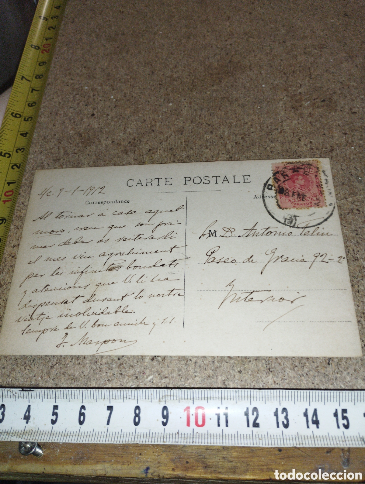 Postales: Postal &aacute;rabe con traje tipico 1912 - Foto 2
