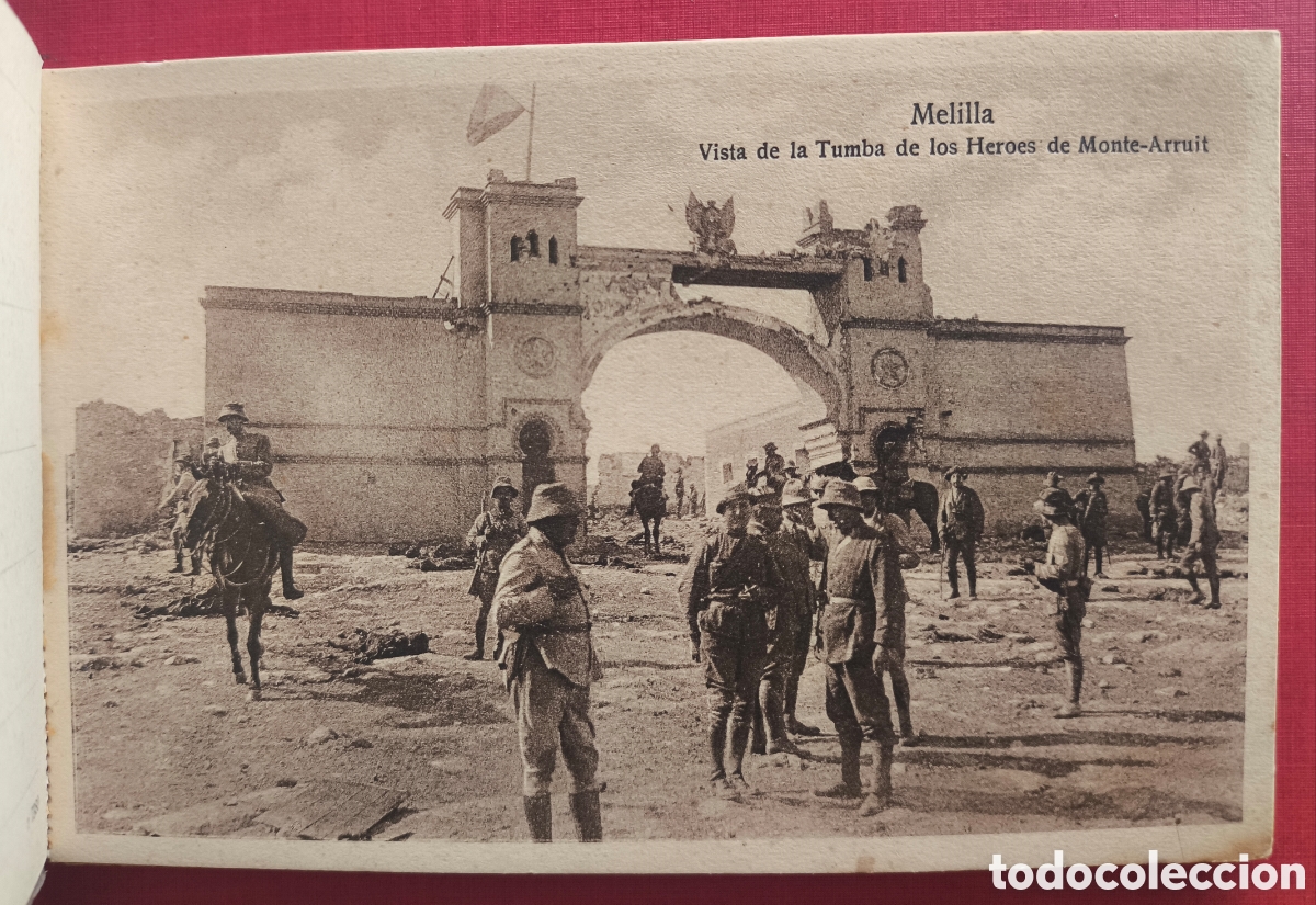 Postales: MONTE-ARRUIT CAMPAMENTO BLOC POSTAL MELILLA C. 1920 - Foto 3