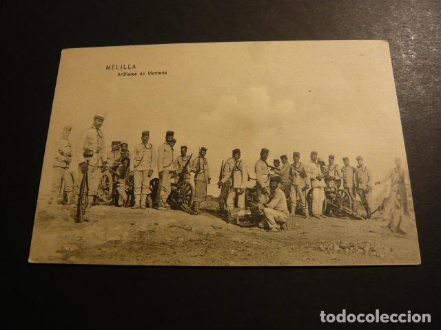 Postales: MELILLA ARTILLEROS DE MONTA&Ntilde;A - Foto 1
