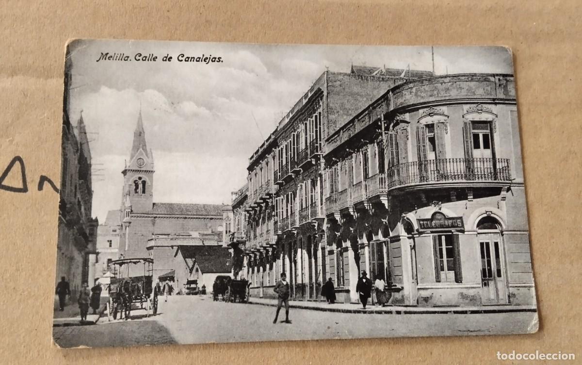 Postales: MELILLA, POSTAL ANTIGUA , BLANCO Y NEGRO - Foto 2