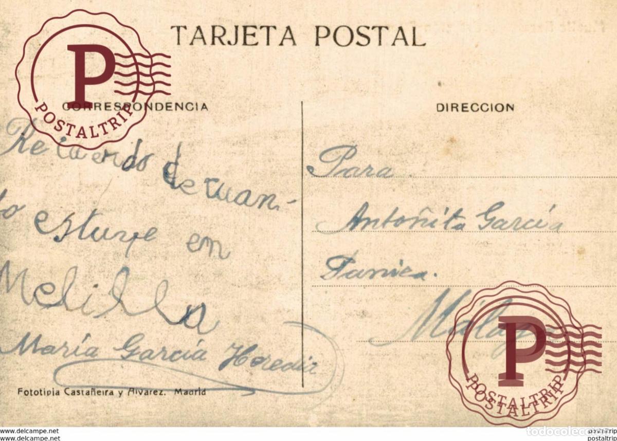 Postales: MELILLA. MUELLE BECERRA Y ESTACION - Foto 2