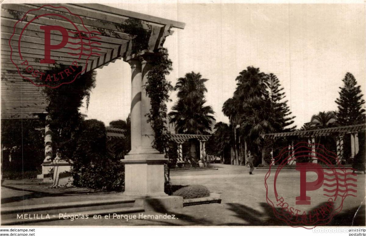 Postales: MELILLA. PERGOLAS PARQUE HERNANDEZ - Foto 1