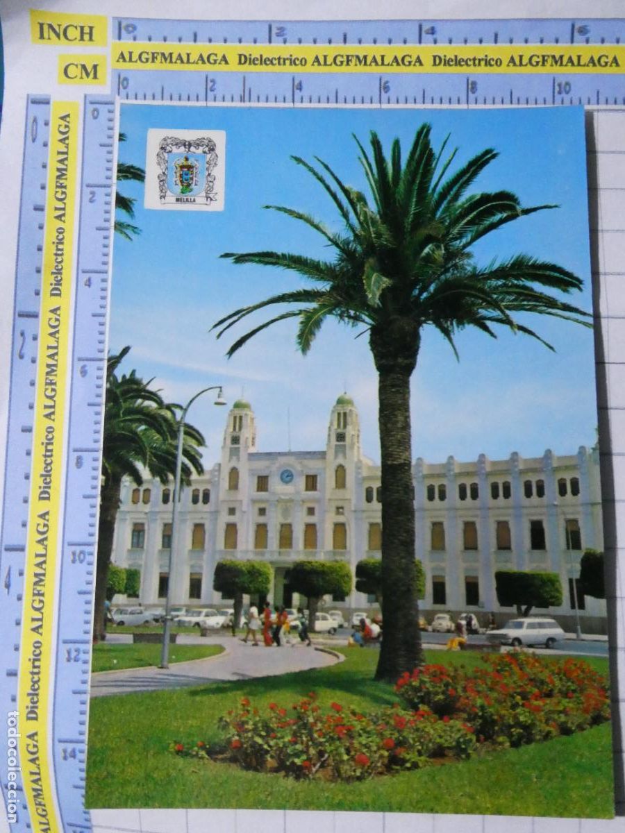 Postales: POSTAL DE MELILLA. A&Ntilde;O 1973. PLAZA DE ESPA&Ntilde;A AYUNTAMIENTO 1393 MONTERO. 3732