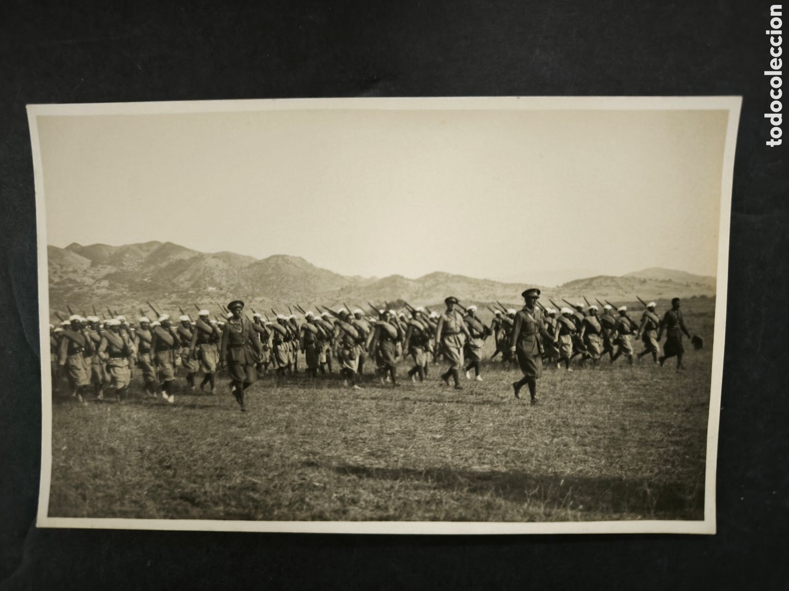 Postales: Postal antigua. Maniobras militares en Larache, Marruecos. A&ntilde;o 1930.