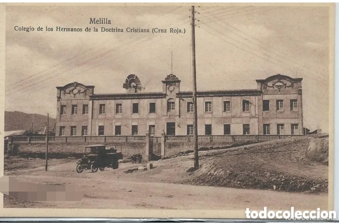 Postales: MELILLA - COLEGIO DE LOS HERMANOS DE LA DOCTRINA CRISTIANA (CRUZ ROJA) - ESPA&Ntilde;A NUEVA
