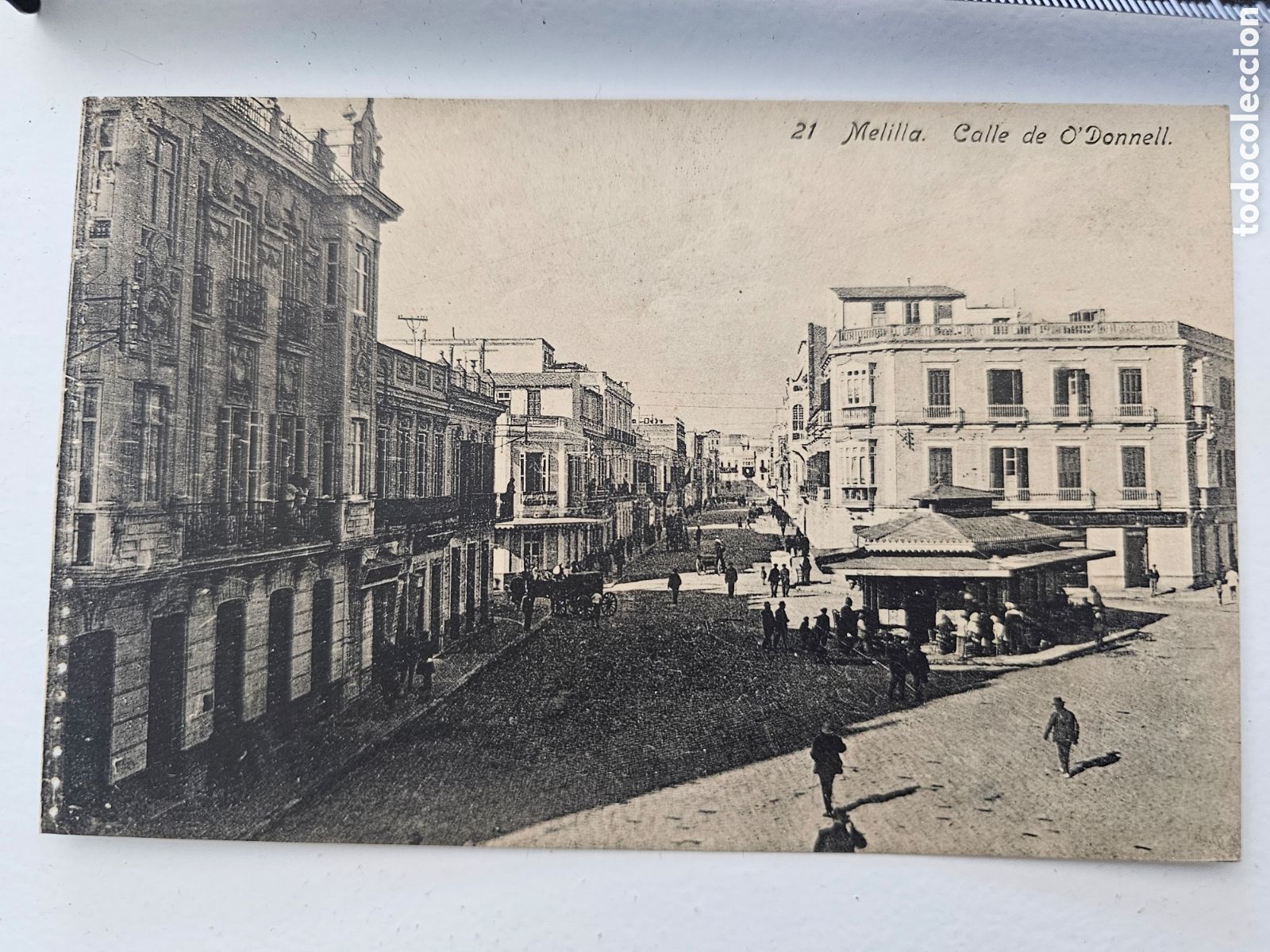 Postales: Postal de Melilla n&deg;21 Calle O'donnell 1910s 1920s