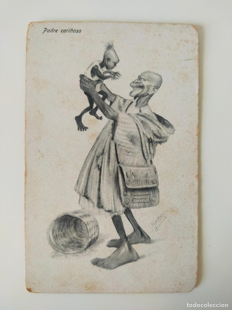 Postales: Postal Caricatura PADRE CARI&Ntilde;OSO - Edic Boix, Ilustrada por Mullor (Melilla) - A&ntilde;os 20