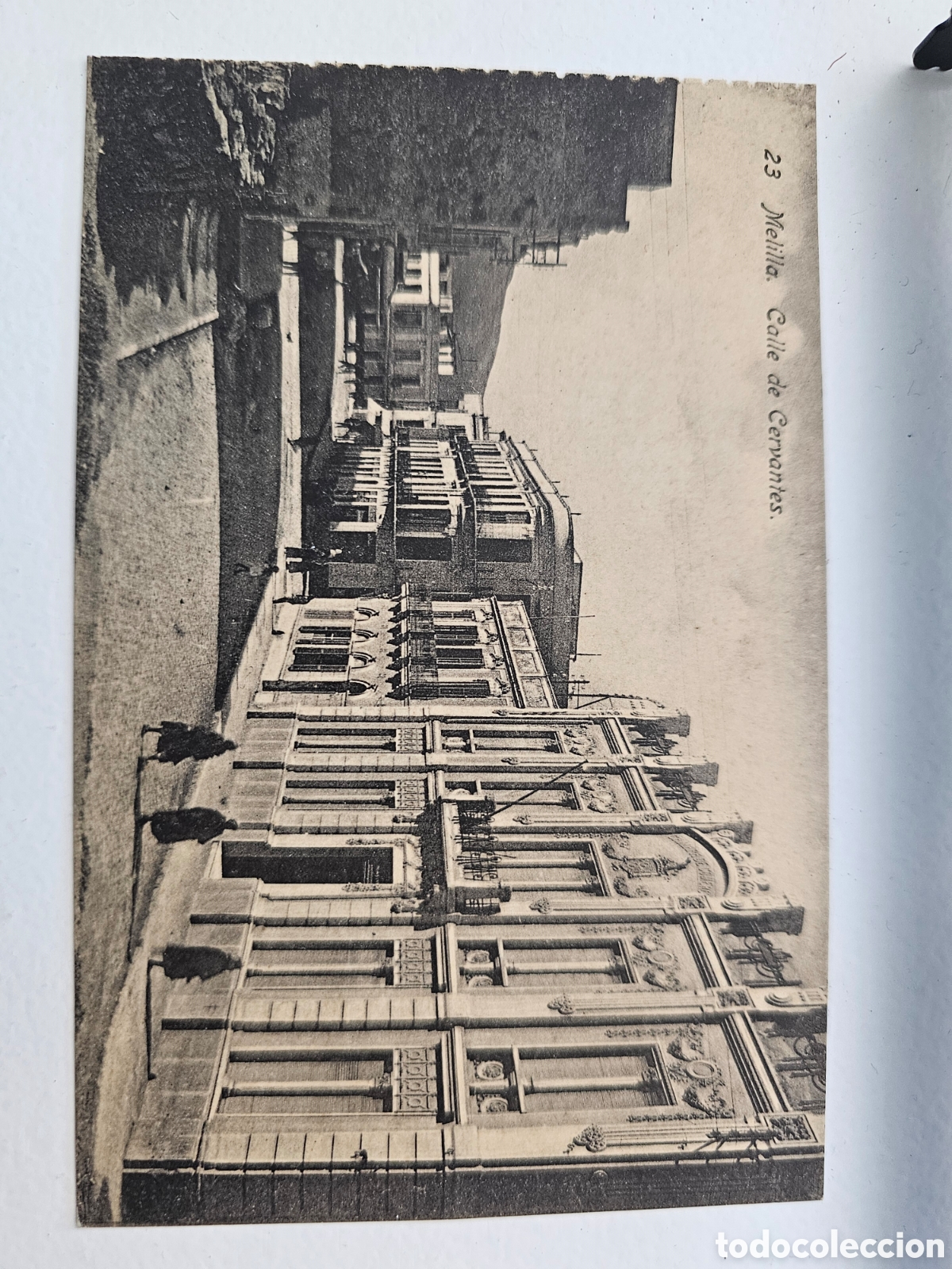 Postales: Postal de Melilla n&deg; 23 calle de Cervantes Hermanos Boix 1910s 1920s