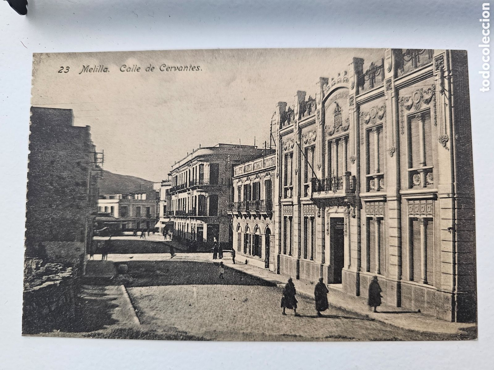 Postales: Postal de Melilla n&deg; 23 calle de Cervantes Hermanos Boix 1910s 1920s
