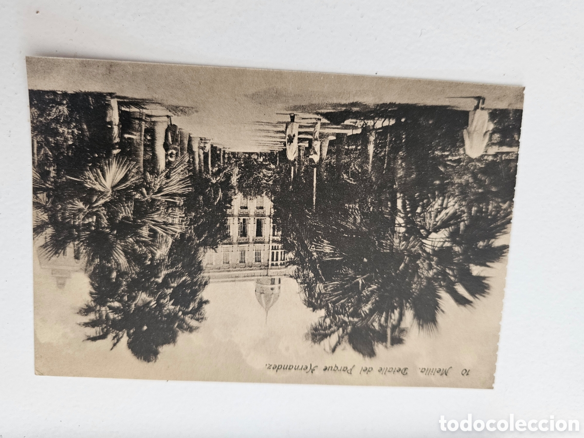 Postales: Postal de Melilla n &deg;10 Detalle del parque Hern&aacute;ndez 1910s 1920s Edici&oacute;n Boix