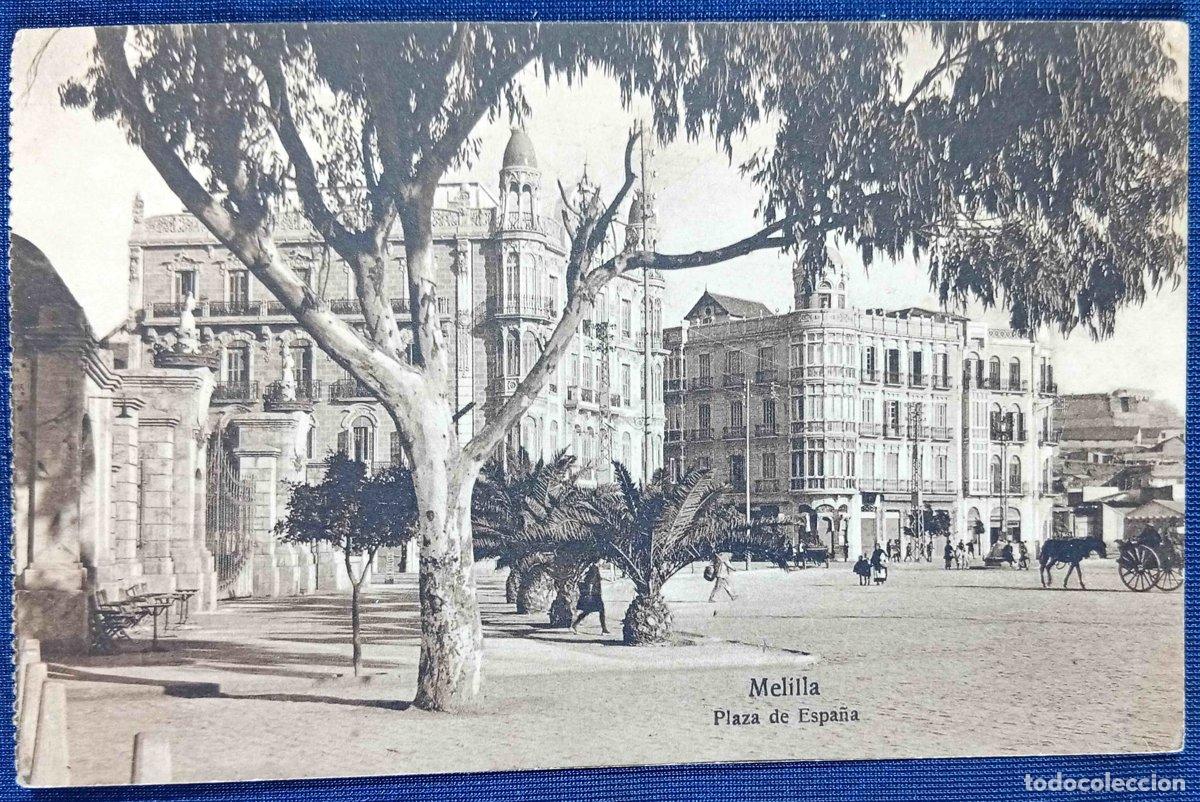Postales: MELILLA. PLAZA ESPA&Ntilde;A. EDICI&Oacute;N M. V. POSTAL EXPR&Eacute;SS, MELILLA. N&ordm; 123.