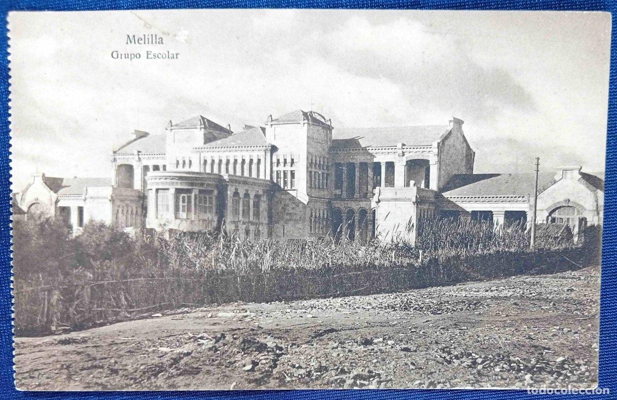 Postales: MELILLA. GRUPO ESCOLAR. EDICI&Oacute;N M. V. POSTAL EXPR&Eacute;SS, MELILLA. N&ordm; 133.