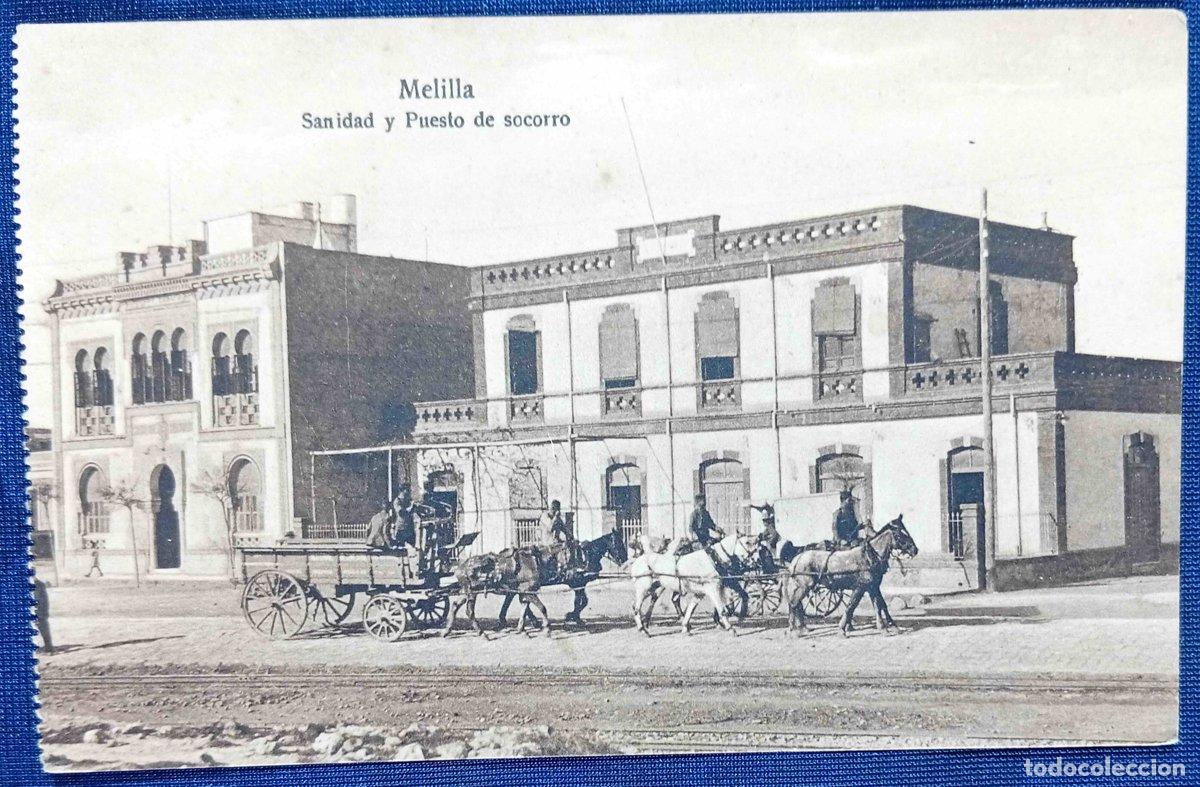 Postales: MELILLA. SANIDAD Y PUESTO DE SOCORRO. EDICI&Oacute;N M. V. POSTAL EXPR&Eacute;SS, MELILLA. N&ordm; 132.