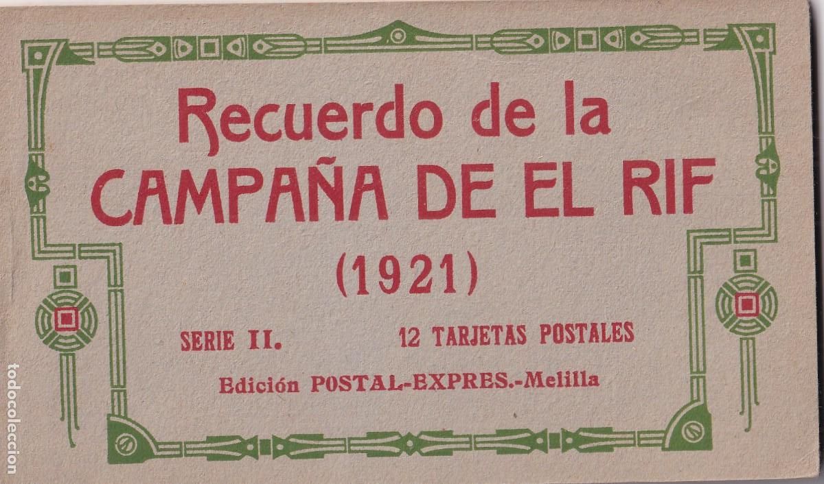 Postales: Block recuerdo de la campa&ntilde;a de el rif 1921 serie II Melilla 12 postales. completo