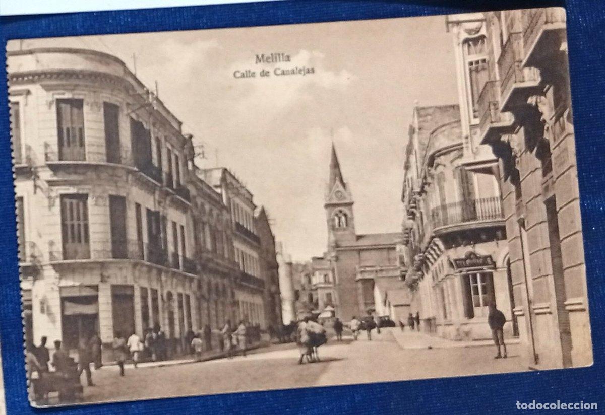 Cartes Postales: MELILLA. CALLE DE CANALEJAS. EDICI&Oacute;N M.V. POSTAL EXPREX, MELILLA. N&ordm; 125.