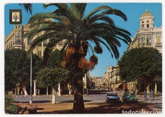 Postcards: em04679 melilla avenida del generalisimo 1963 fisa n&ordm;14 circulada simca ariane aronde