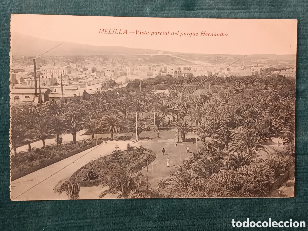 Postales: MELILLA. Vista parcial del parque Hern&aacute;ndez