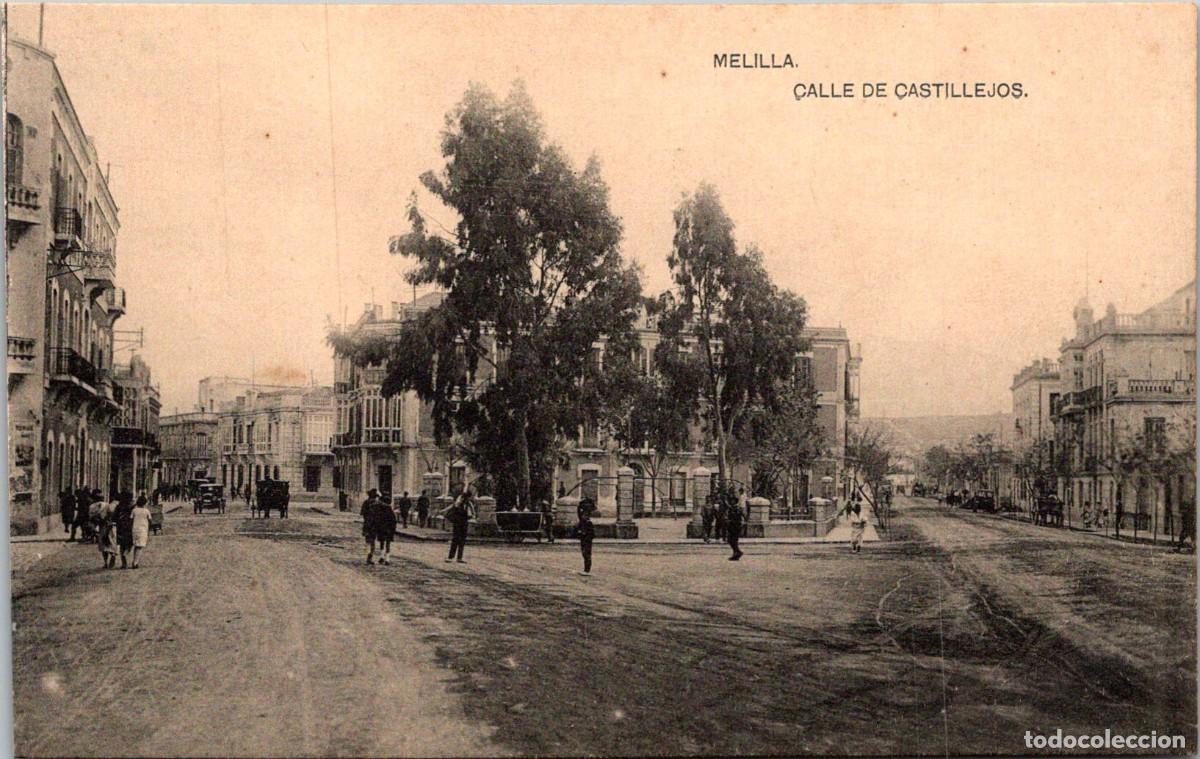 Postales: Melilla - Calle de Castillejos - La Papelera Africana - 137x87mm