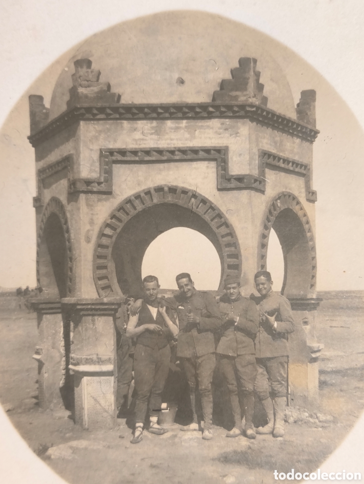 Postcards: MELILLA MILITARES FUENTE DEL BOMBILLO POSTAL FOTOGR&Aacute;FICA C. 1915