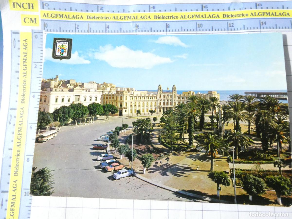 Postales: POSTAL DE MELILLA. A&Ntilde;O 1963. PLAZA DE ESPA&Ntilde;A 11 ESCUDO ORO. 720