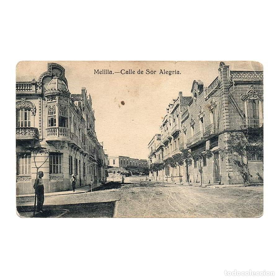 Postales: Espa&ntilde;a [TPO] Postal antigua de Melilla, Calle de Sor Alegr&iacute;a (N)