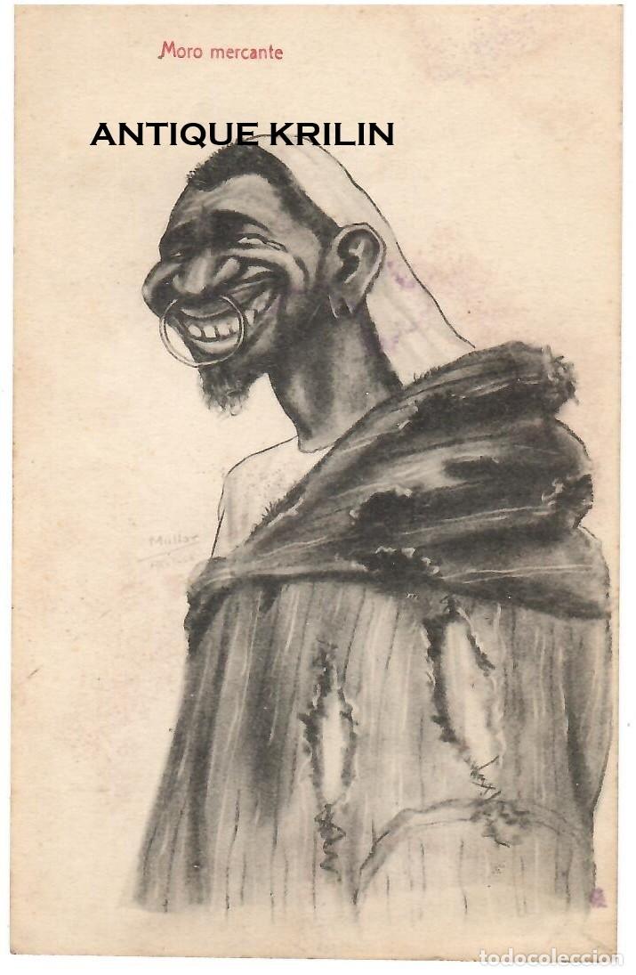 Postales: MORO MERCANTE / EDICION LUIS HERRERA , MELILLA / SIN FRANQUEAR