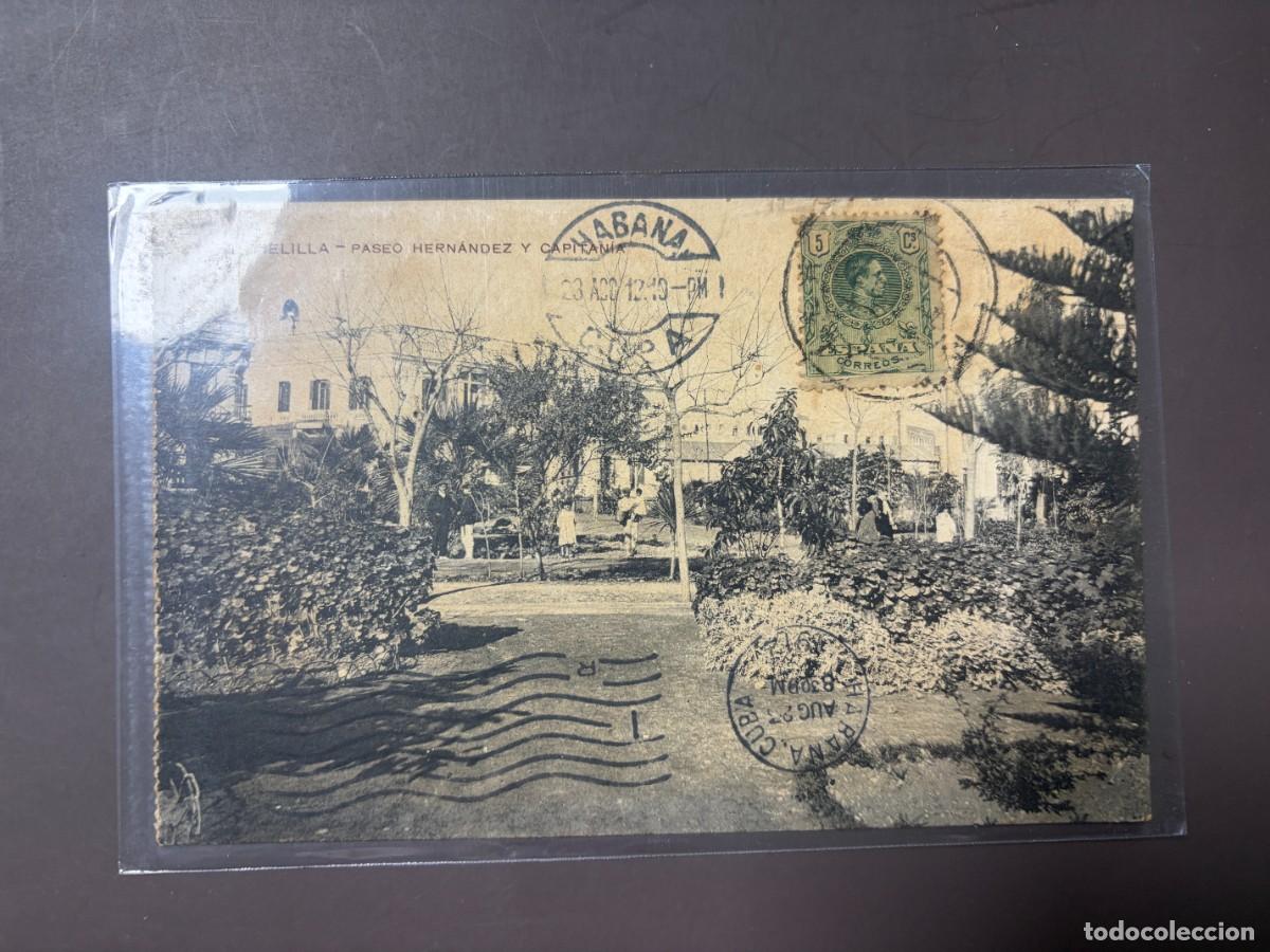 Postales: TARJETA POSTAL. MELILLA. 8.- PASEO HERN&Aacute;NDEZ Y CAPITAN&Iacute;A. EDICI&Oacute;N RIF