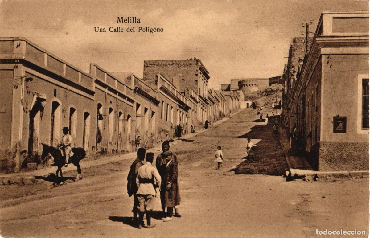 Postales: Melilla - Una calle del Poligono - Espa&ntilde;a