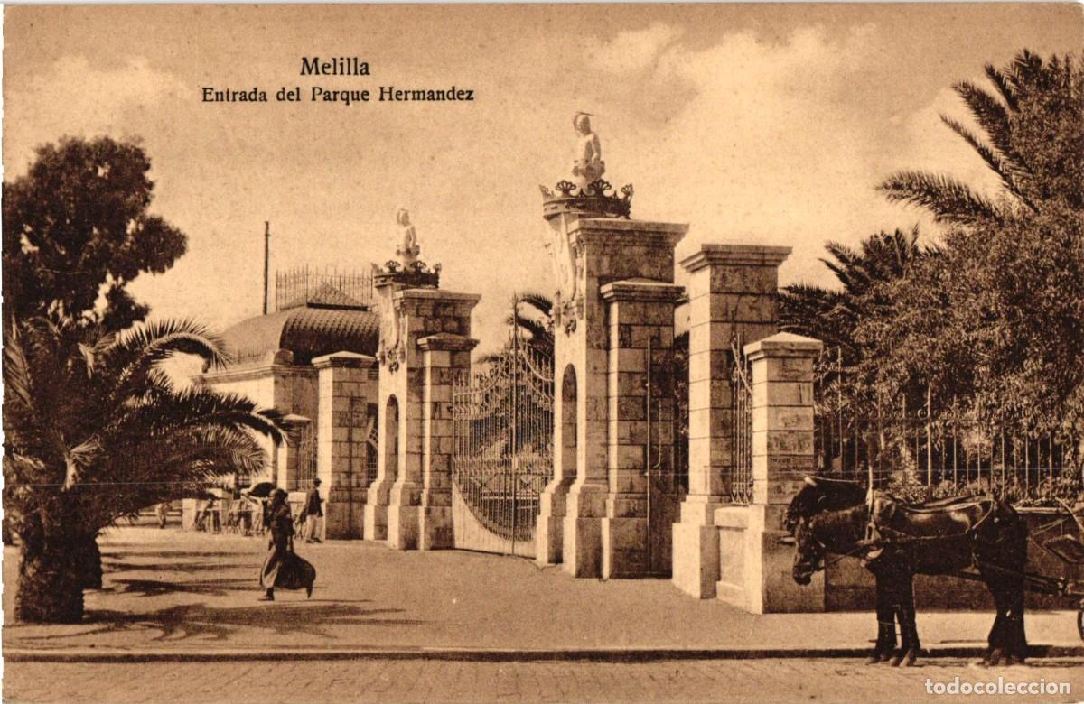 Postales: Melilla Entrada del Parque Hernandez - Espa&ntilde;a