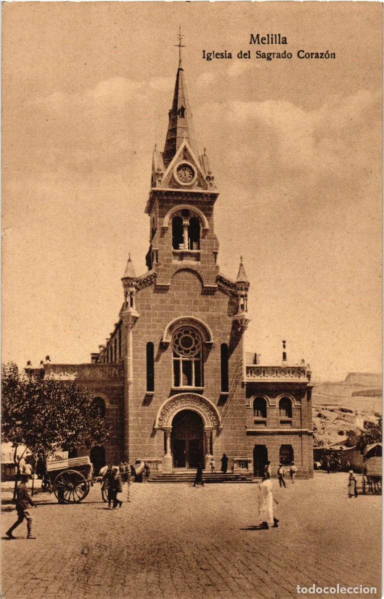 Postales: Melilla Iglesia del Sagrado Corazon - Espa&ntilde;a