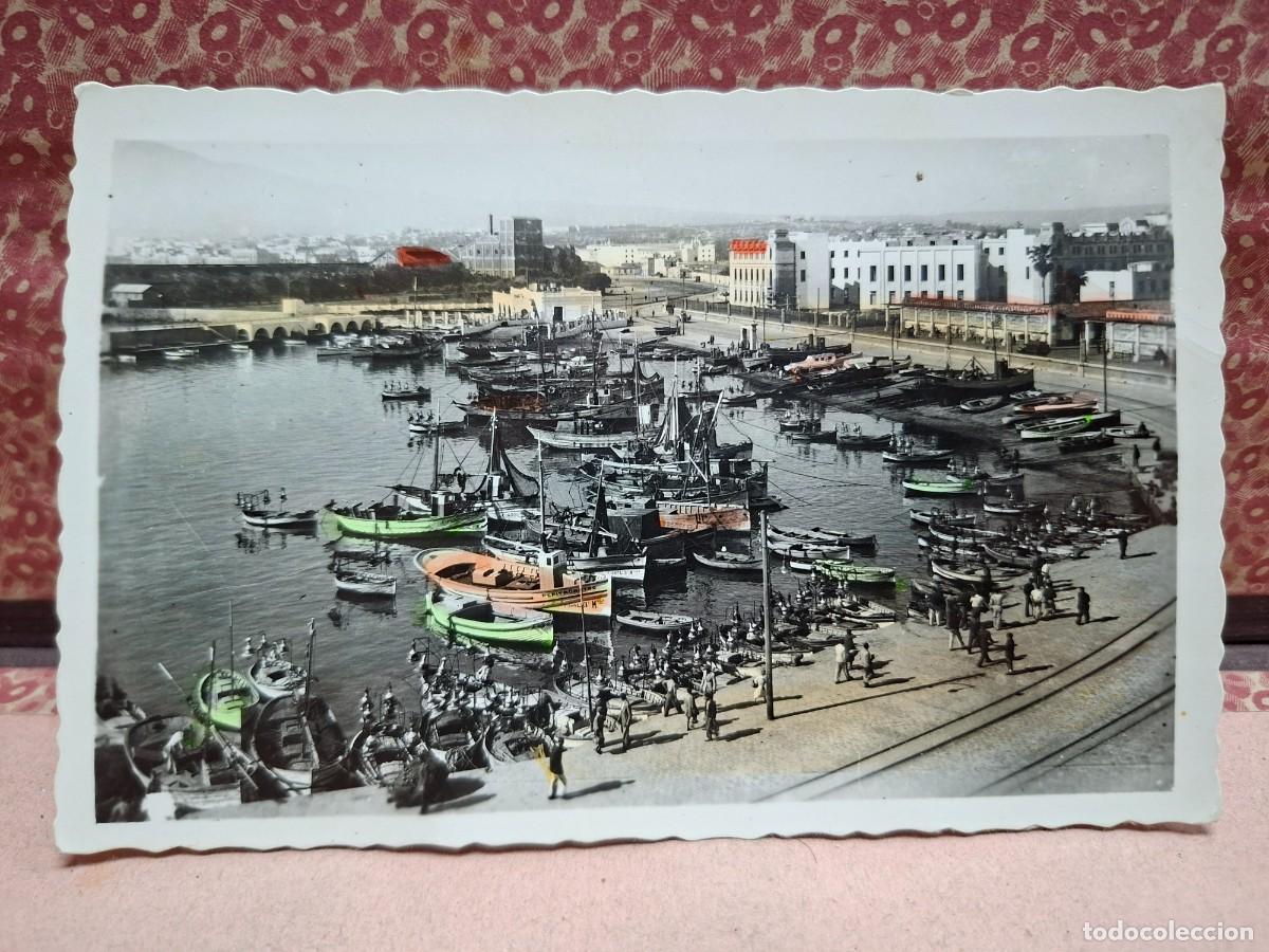 Postales: ANTIGUA POSTAL MELILLA PUERTO BARCOS BOIX 8