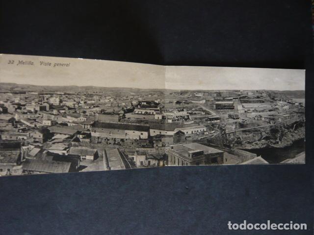 Postales: MELILLA VISTA GENERAL POSTAL CUADRUPLE - Foto 2