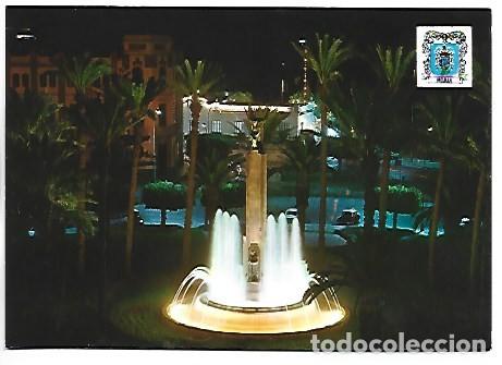 Postales: PLAZA DE ESPA&Ntilde;A - FUENTE LUMINOSA.- MELILLA