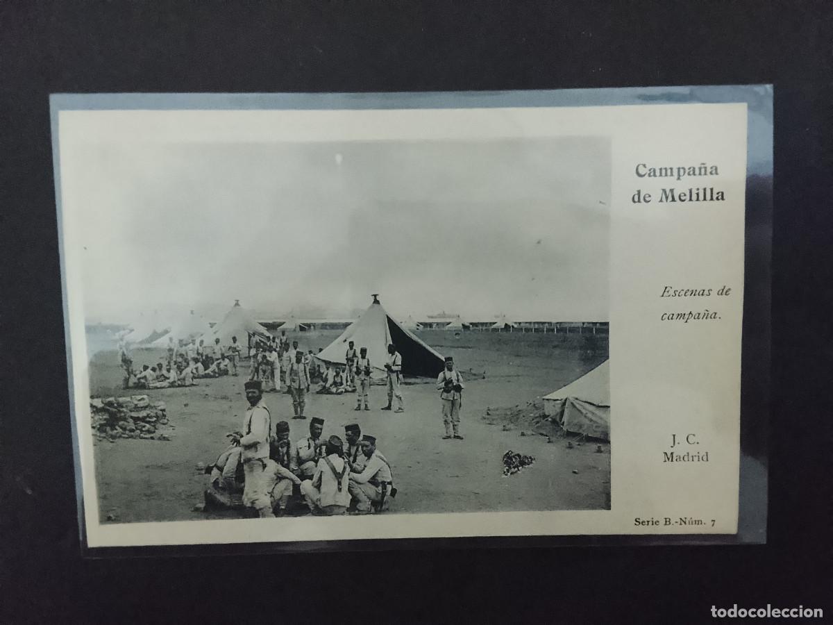 Postales: Postal Campa&ntilde;a de Melilla. Escenas de campa&ntilde;a. J.C. Madrid. Serie B n&uacute;m 7