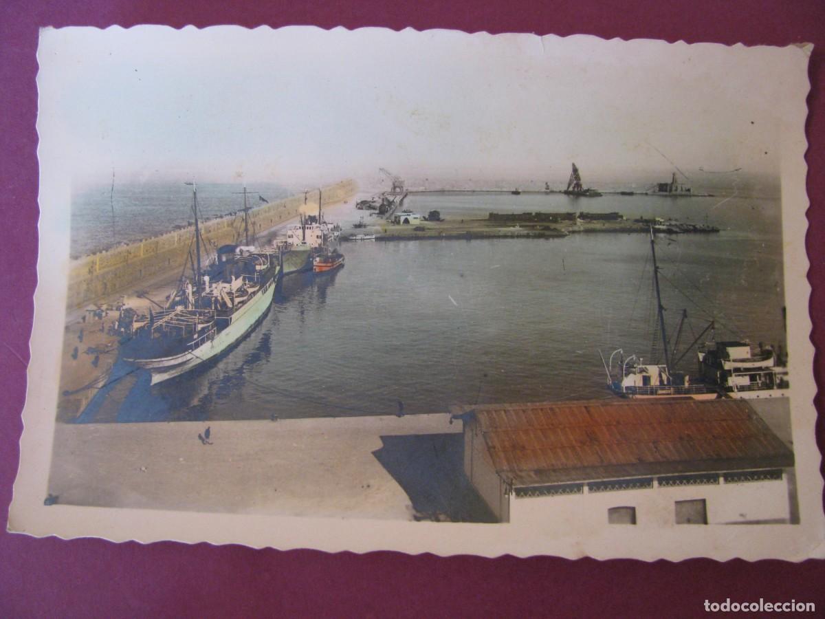 Postales: POSTAL FOTOGRAFICA DE MELILLA. EL PUERTO. RAFAEL BOIX. 19. COLOREADA