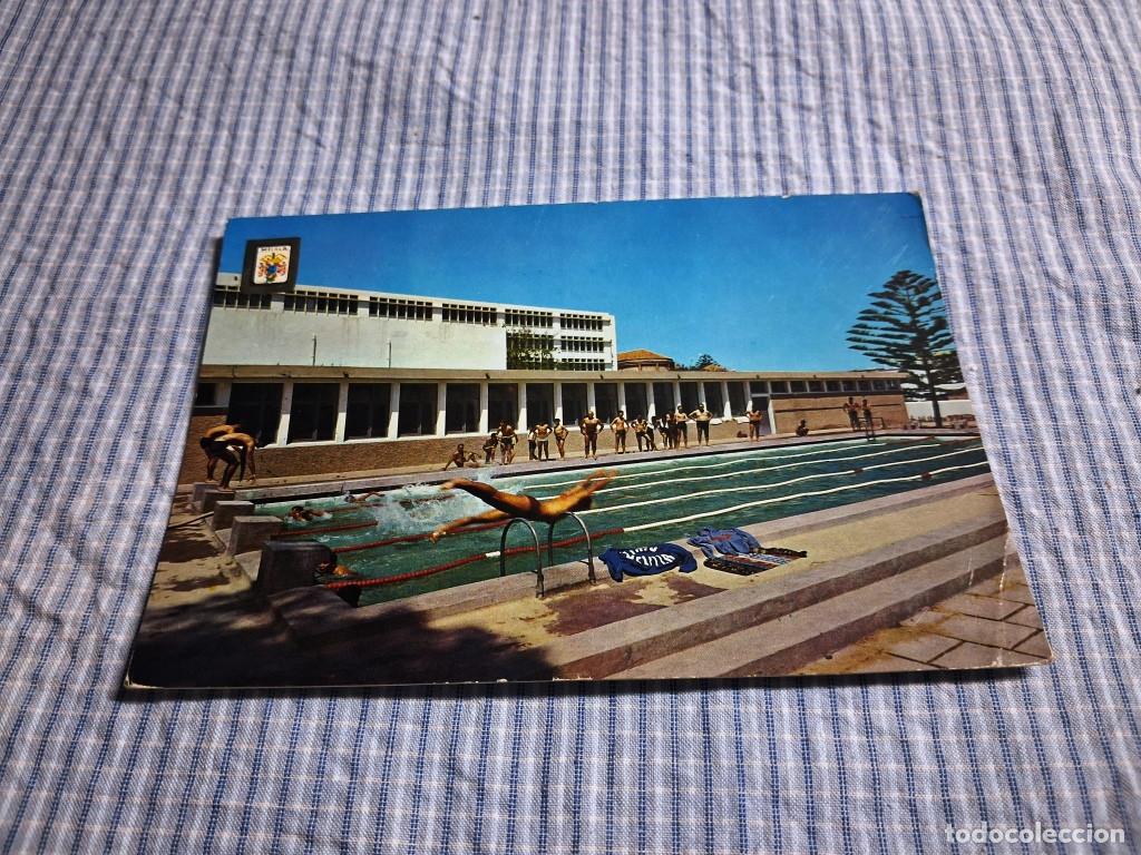 Postales: Postal moderna Melilla. Instituto de Ense&ntilde;anza media. Piscina. Estado ver imagen. Circulada