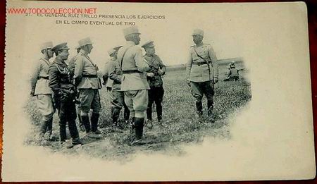 Postales: ANTIGUA POSTAL EJERCITO ESPA&Ntilde;OL 1908 APROXIMADAMENTE - Foto 1