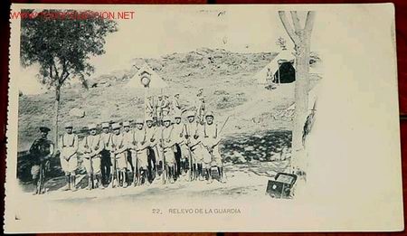 Postales: ANTIGUA POSTAL EJERCITO ESPA&Ntilde;OL 1908 APROXIMADAMENTE - Foto 1