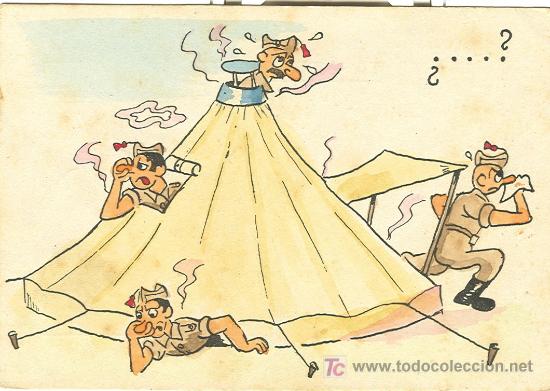 Postales: CAMPAMENTOS DE LA IPS. POSTAL HUMOR&Iacute;STICA. - Foto 1